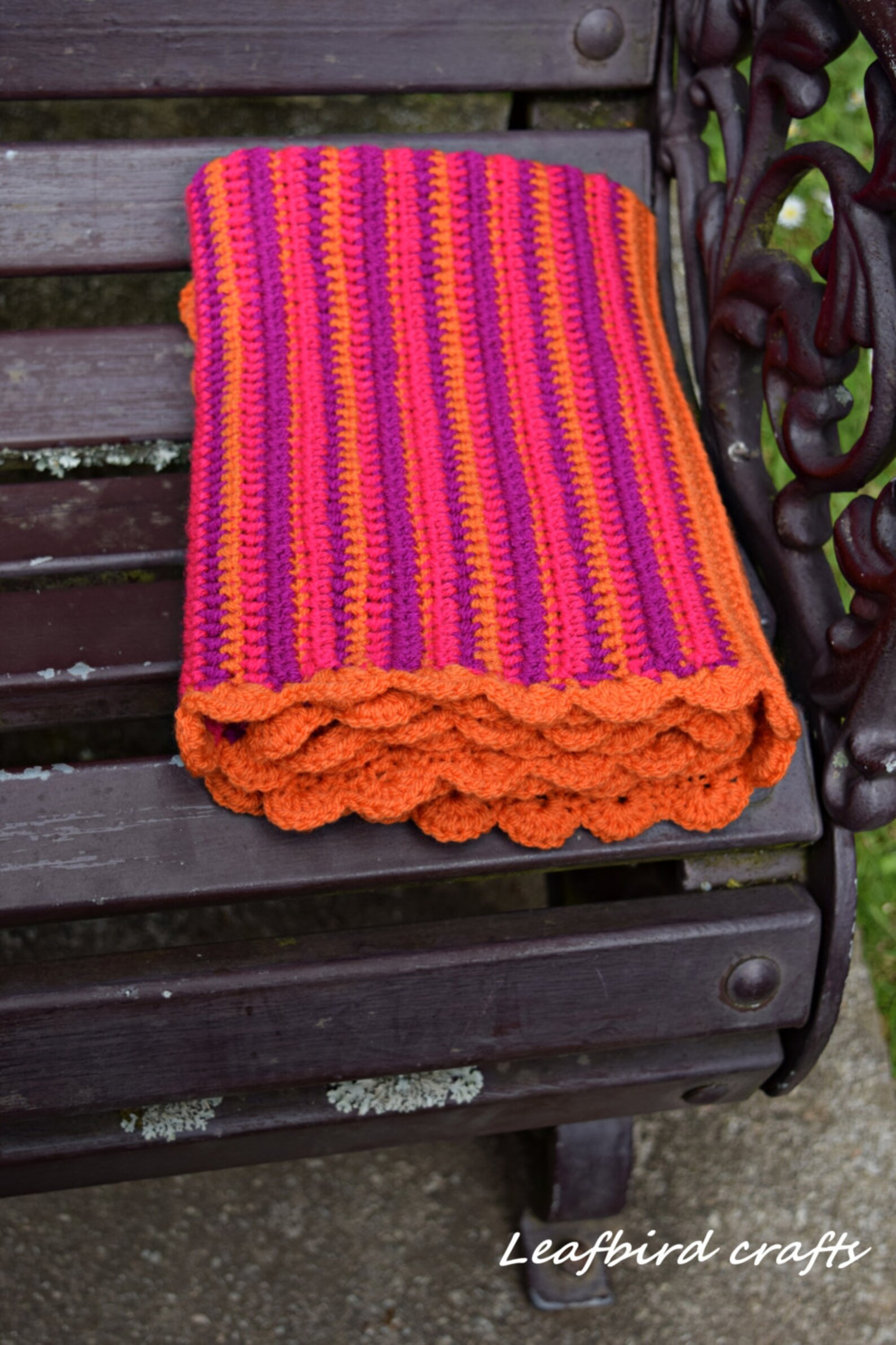 Crochet Blanket for Baby Crochet Blanket Stripe Crochet Etsy