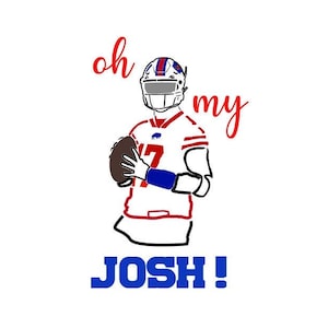 JA - Josh - 17 - Football Shirt - Allen - Oh My Josh - Buffalo - SVG