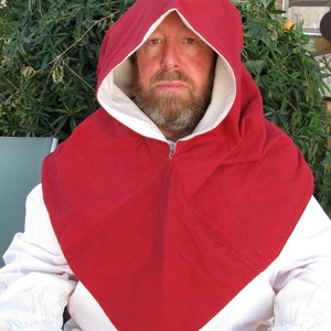 Viking &quot;Skjoldehamm&quot; hood, Viking Hood, Medieval hood, costume hood, SCA, costume accessory