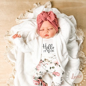 Handmade Baby Girl Outfit / Baby Rose Pink Cardigan / Photo Outfit / Baby Girl Gift / Handmade Floral Leggings / Cardigan image 6