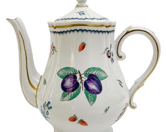 Vintage Richard Ginori Italian Fruit Coffee Set: 22-piece Antico