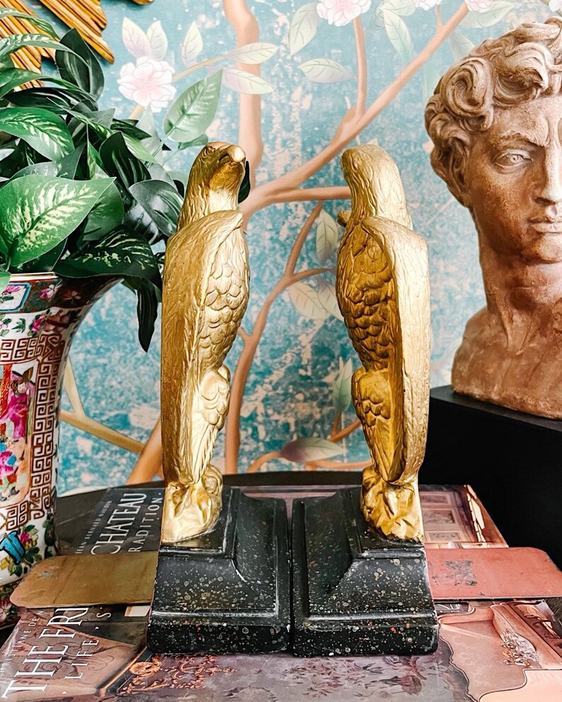 Vintage Federal Bald Eagle Bookends Set of 2 by Borghese - Etsy
