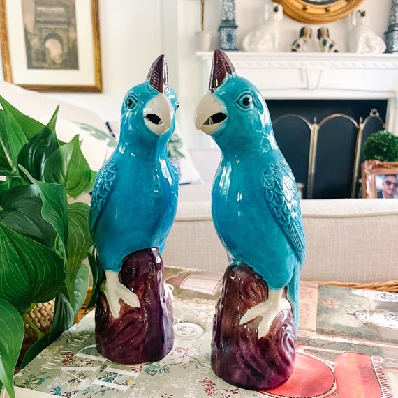 Chinoiserie Parrots Place Card Chinoiserie Parrots Place Card