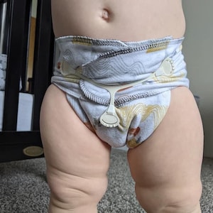 Flawless One Size Preflat Diaper Pattern Fits Approx. 10-35lbs. Optional Snaps The Happy Hippos Patterns image 7