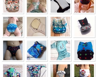 Flawless Fit OS One Size Cloth Diaper PDF Pattern. The Happy Hippos Fits Approximately 7-32lbs. (AI2,AIO,Fitted, Pocket)