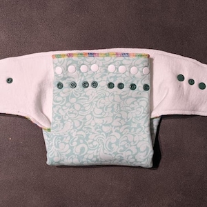 Flawless One Size Preflat Diaper Pattern Fits Approx. 10-35lbs. Optional Snaps The Happy Hippos Patterns image 9