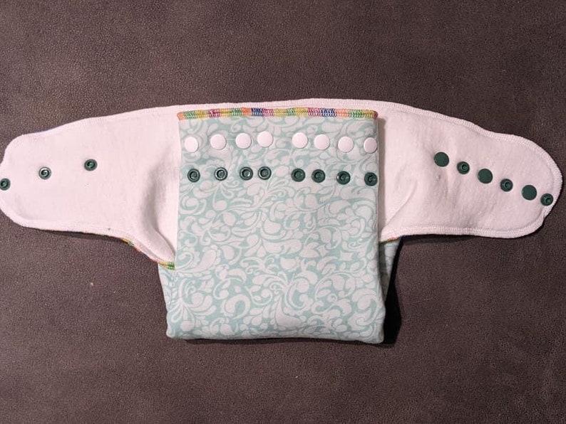 Flawless One Size Preflat Diaper Pattern Fits Approx. 10-35lbs. Optional Snaps The Happy Hippos Patterns image 9