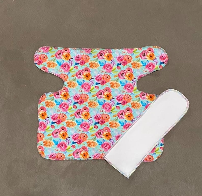 Flawless One Size Preflat Diaper Pattern Fits Approx. 10-35lbs. Optional Snaps The Happy Hippos Patterns image 2