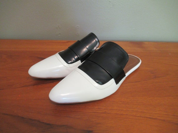 Size 38, Marni Sabot leather slides mules loafers… - image 1