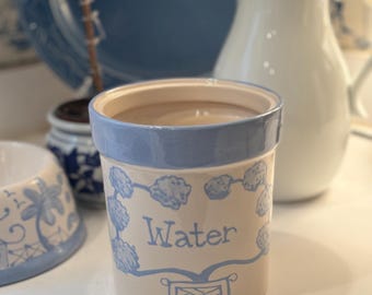 Hand Painted Deep Water Bowl - Periwinkle