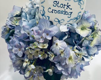 Garden Stake Hand painted ceramic