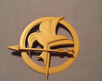 3D Printed Mockingjay Pin, with metal pin