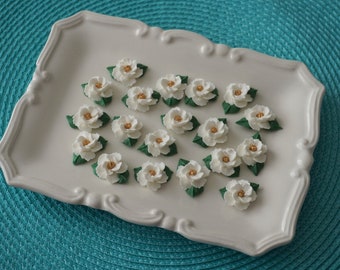 Royal Icing Magnolia Flowers Small Size for Small Sweets