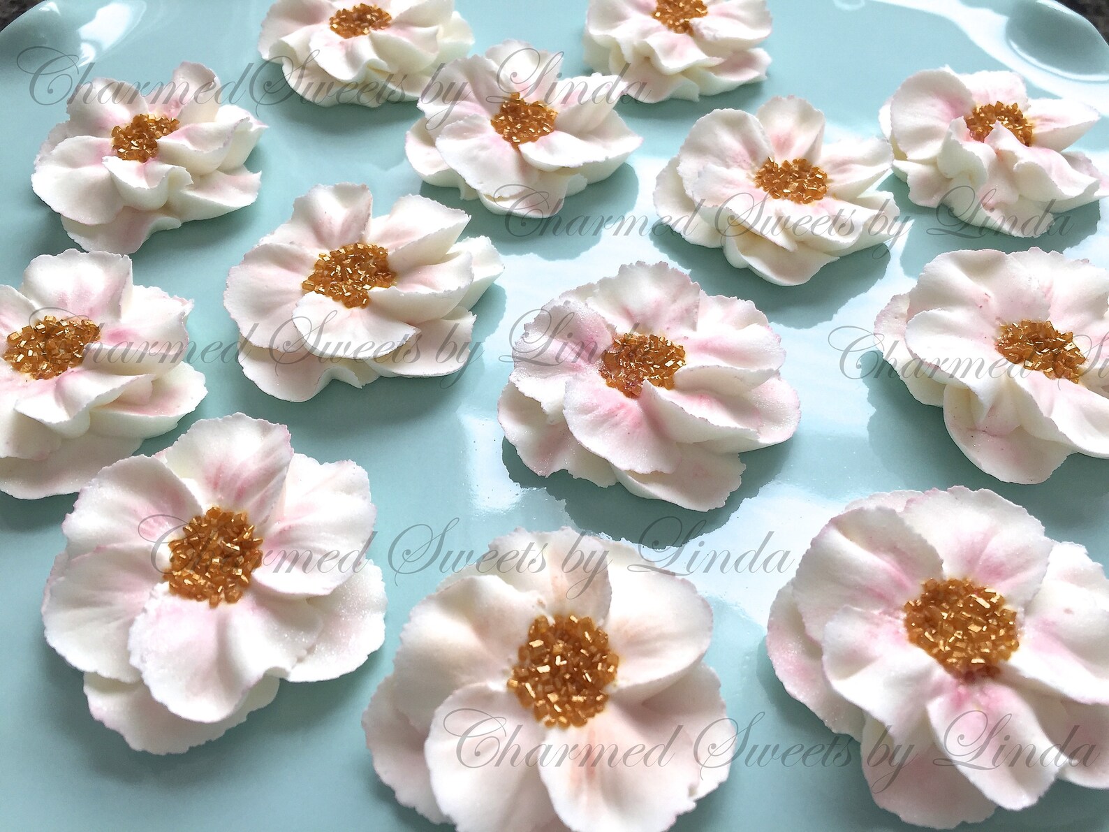 Royal Icing Topper Pretties for Cakes Cupcakes and Other Etsy