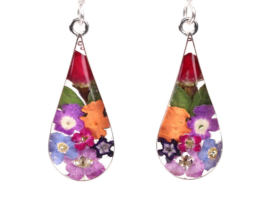 VONALA Boucles D'Oreilles Pendantes Fleur De Lotus Argent Sterling 925 - Cadeau Femme Fille