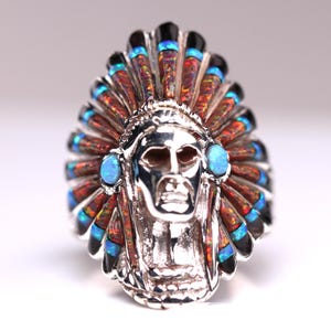 SOUTH WESTERN INDIAN JEWELRY ネイティブアメリカン Vintage Native American Style Southwestern Turquoise Inlay