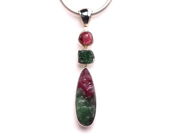 Collana con ciondolo in argento sterling fatto a mano con