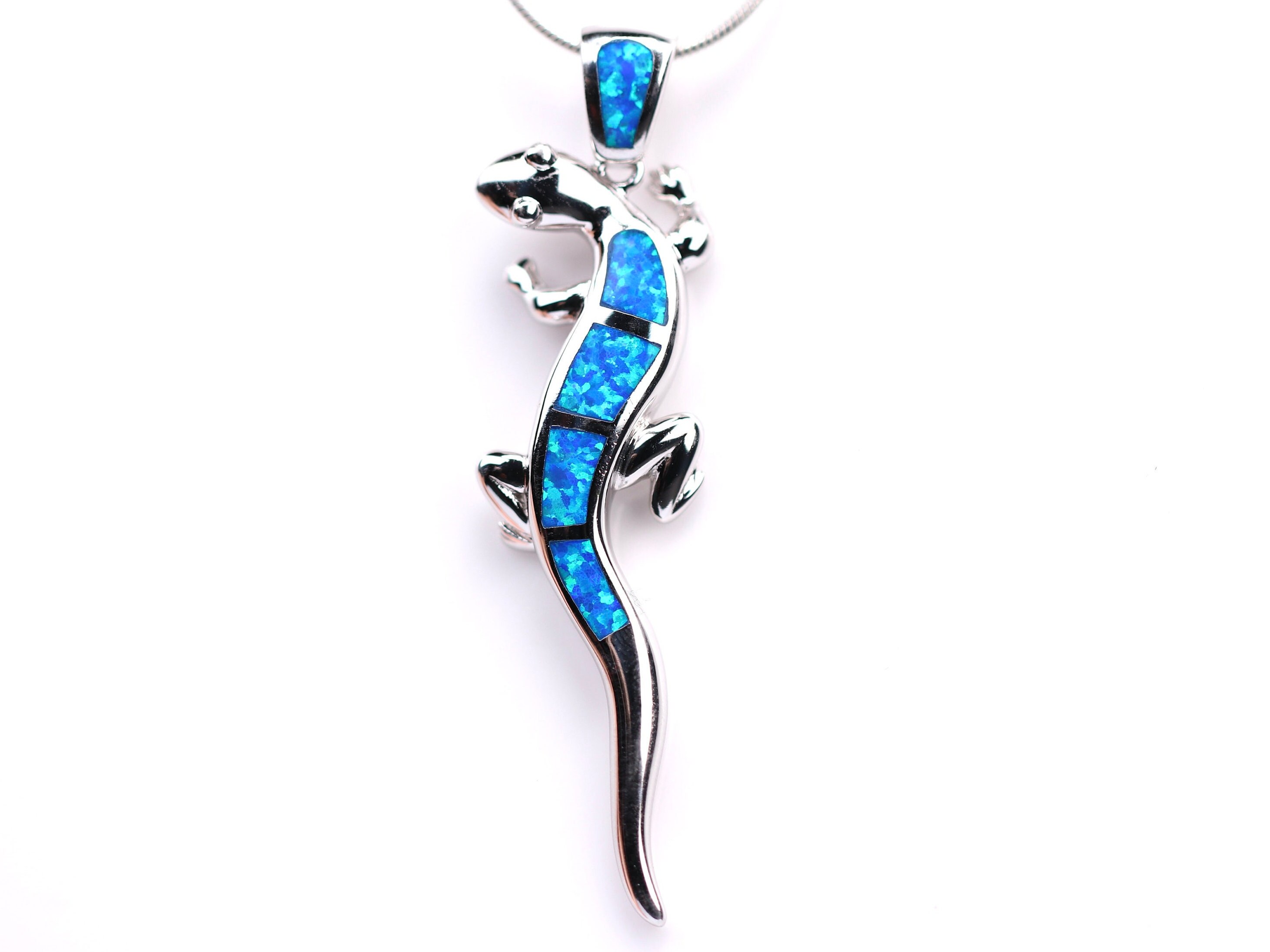 CUPENDA Levensbloem/Vlinder/Libel/Feniks/Kolibrie/Gekko/Haak/Wolf/Hondenbot/Messiaans Zegel Mesusa/Palm 925 Sterling Zilver Turquoise hanger ketting sieraden voor dames heren, 2.49 cm, Sterling zilver