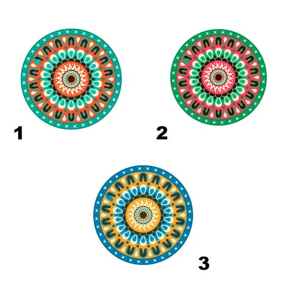 Coral Mandala Drawer Knob Cupboard Knob Dresser Drawer Etsy