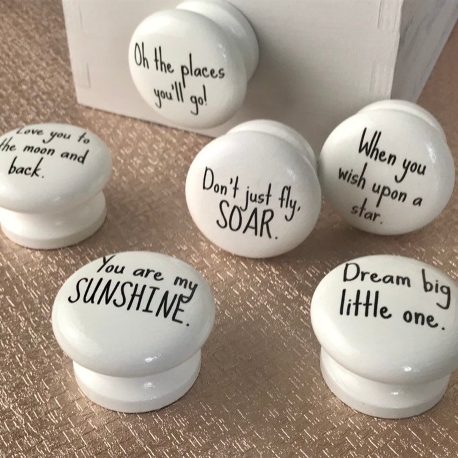 Nursery Quote Knobs Pulls Dresser Knobs Nursery Dresser Etsy