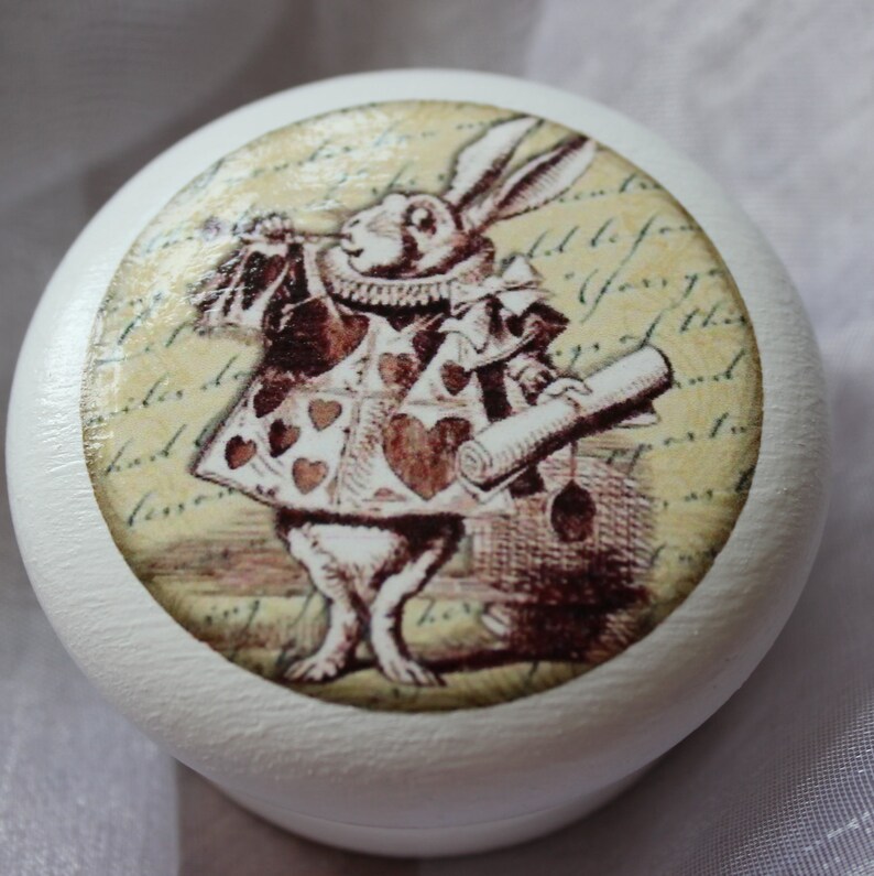 Set Of Twelve 40mm4cm Alice Dresser Pulls Alice In Wonderland Drawer Knobs Alice Cupboard Knobs