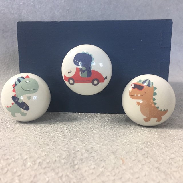 Dinosaur Drawer Knob Dinosaur Cupboard Knob Dino Drawer Etsy