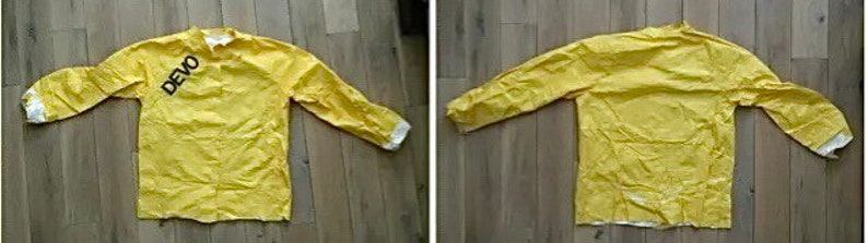 Devo Yellow Jumpsuit Top 1978 Vintage New Wave Band Punk Devo Yellow Jumpsuit Top 1978 Vintage New Wave Band Punk