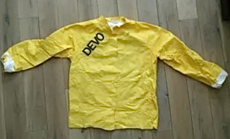 Devo Yellow Jumpsuit Top 1978 Vintage New Wave Band Punk Devo Yellow Jumpsuit Top 1978 Vintage New Wave Band Punk