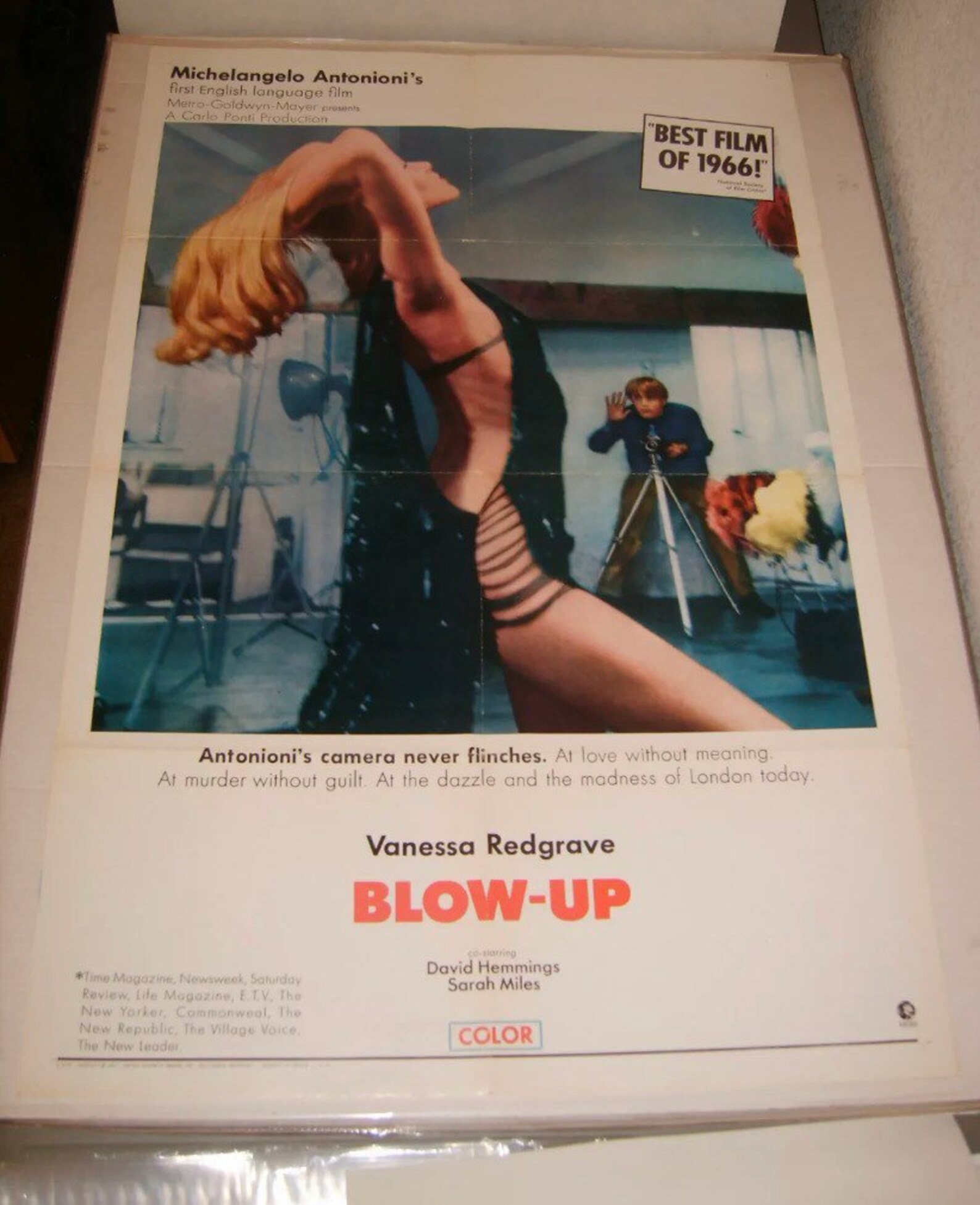BlowUp Movie Poster Original 1966 First US One Sheet Etsy