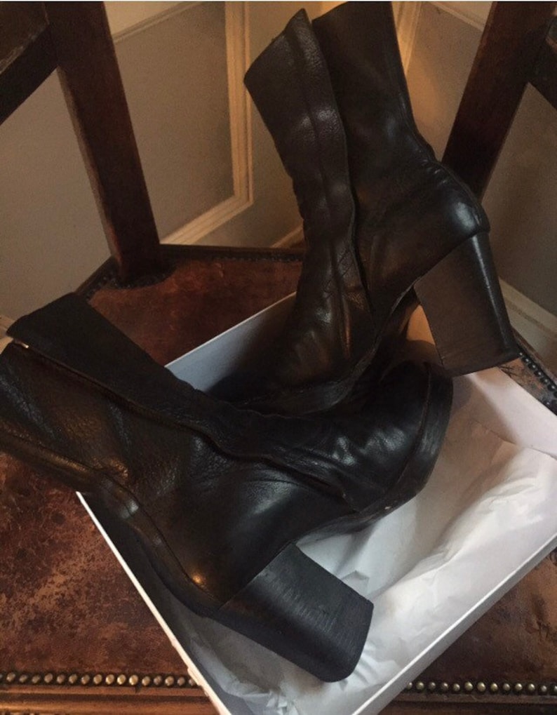 Rick Owens Rare Platform High Cuban Heels Designer MensWear | Etsy