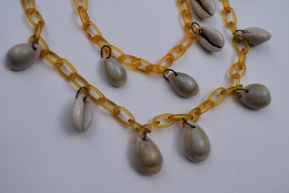 celluloid necklace and bracelet vintage set with … - image 5