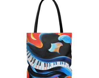 Piano and Violin (2 sided) Tote Bag