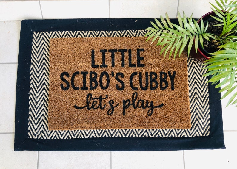 Cubby House Coir Door Mat Playhouse Doormat Kids Etsy