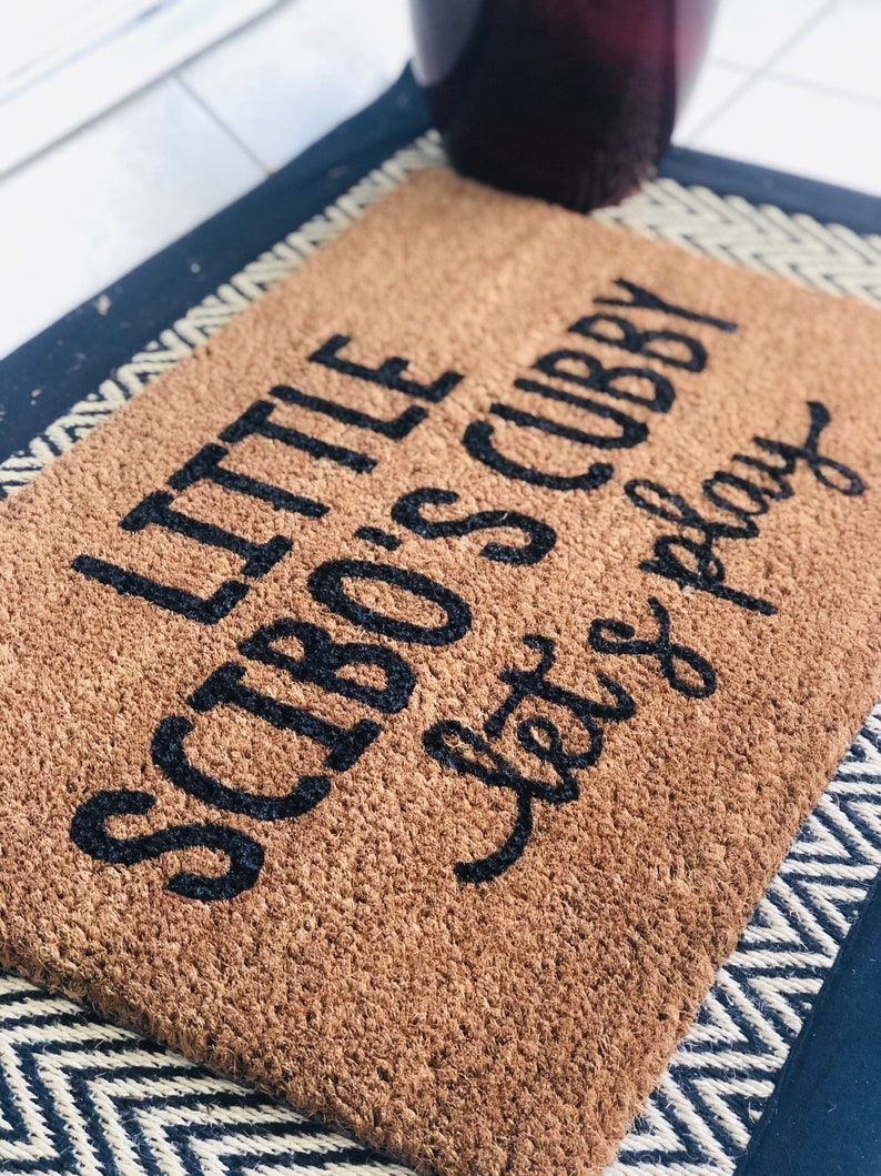 Cubby House Coir Door Mat Playhouse Doormat Kids Etsy