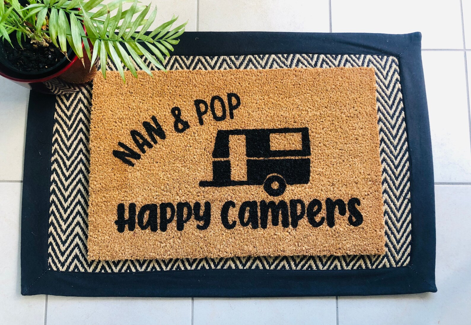 Personalised Camping Door Mat Caravan Doormat Mat Etsy