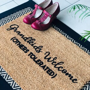 Grandparents Grandkids Doormat Grandkids Welcome Funny Door Mat