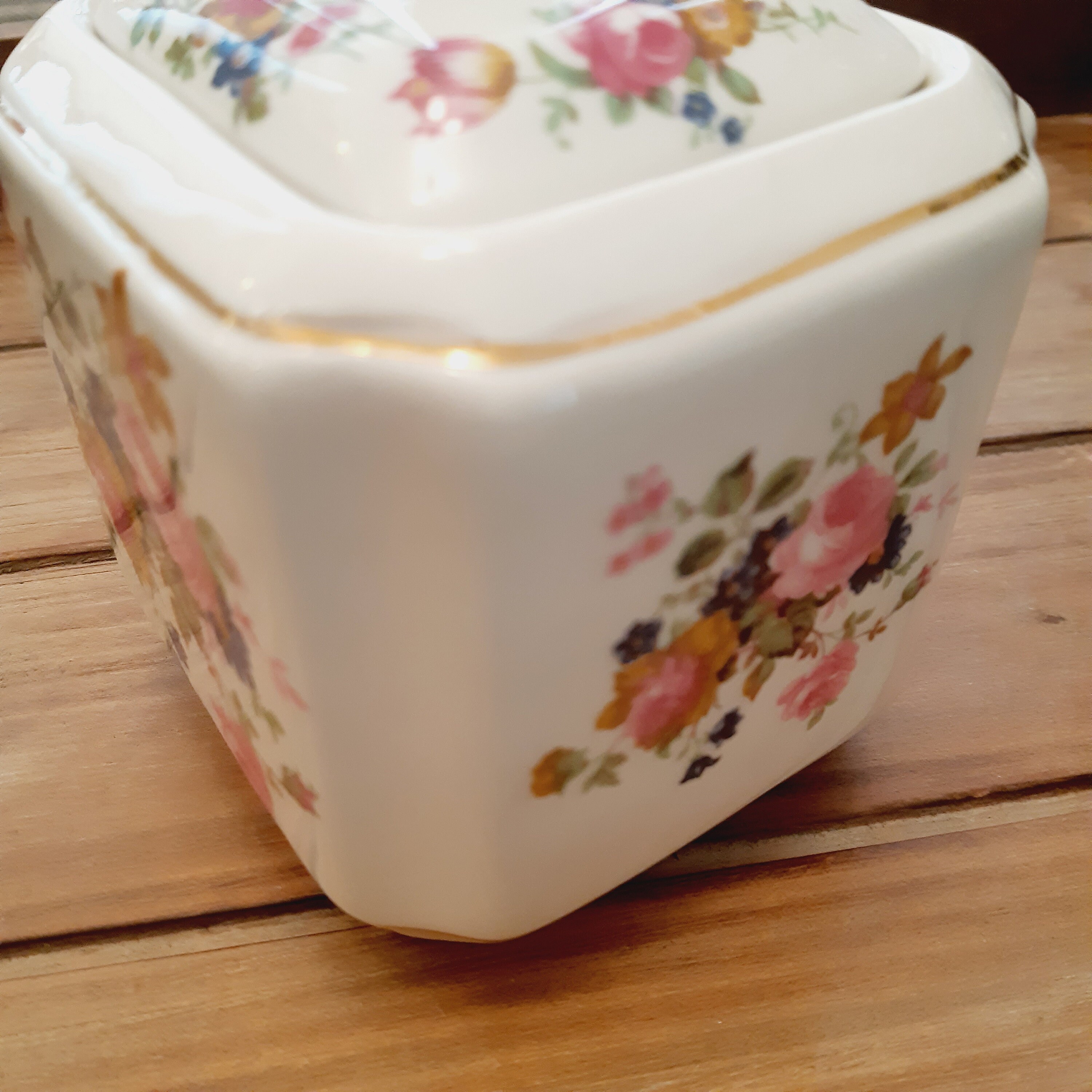Sadler Tea Caddy, Vintage Tea Container, Ceramic Storage Jar, Ceramic