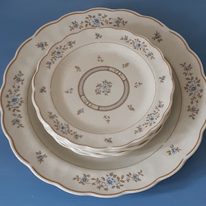 Vintage Royal Doulton Lamberthware Dorset Teller, gewellter Rand