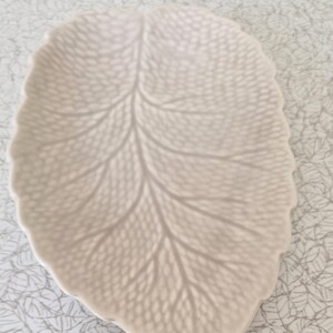 Liten Crown Devon Leaf-skål, grå, dekorativ, retro keramik
