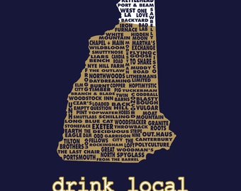 Drink Local - New Hampshire Beer T-Shirt