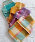 WATER BOTTLE COVER - Vintage Australian Wool Hot Water Bottle Cover - Plaid Winter Warmer product logo