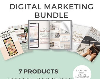 DFY Digital Marketing Bundle – PLR Guides, Social Media Content (Instant Download)