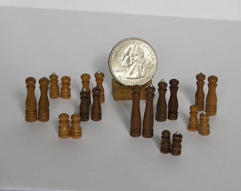 1:12 Salz- und Pfefferstreuer, Puppenhaus Miniatur, handgemacht