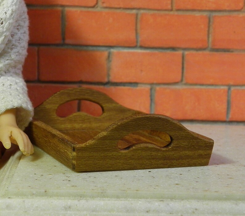 Dollhouse Barbie Realistic Wooden Tray Accessory for doll Etsy