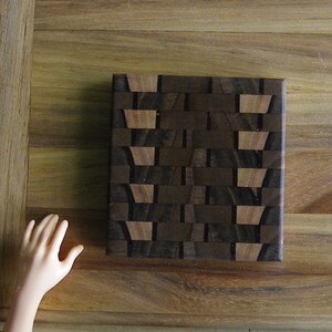 Miniature wooden cutting board scale 1/6 for doll diorama image 2