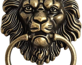 Antique Bronze Lion Door Handle Classical Lion Head Door Knocker