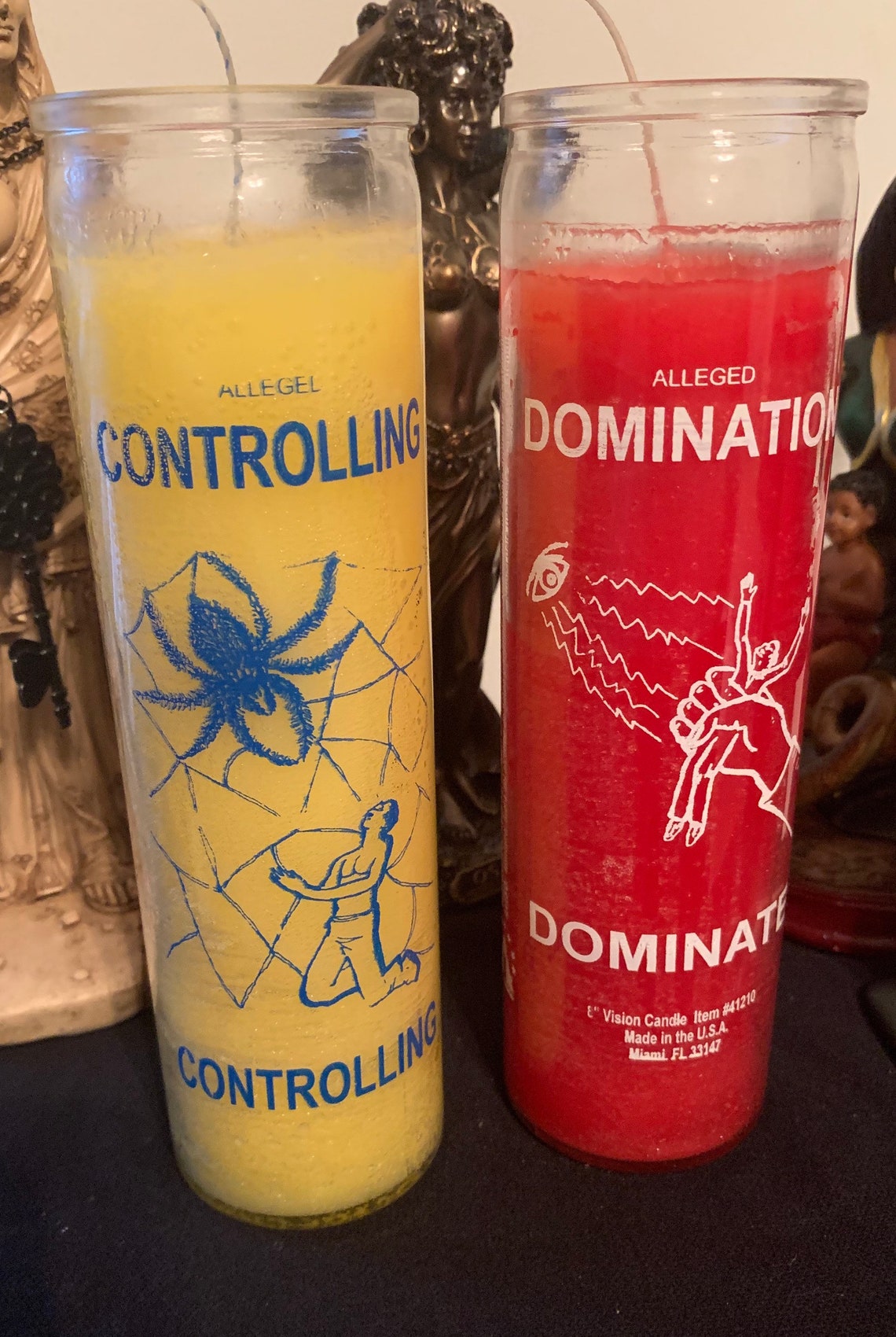 Novenas /7Day Glass Encased Candles Etsy