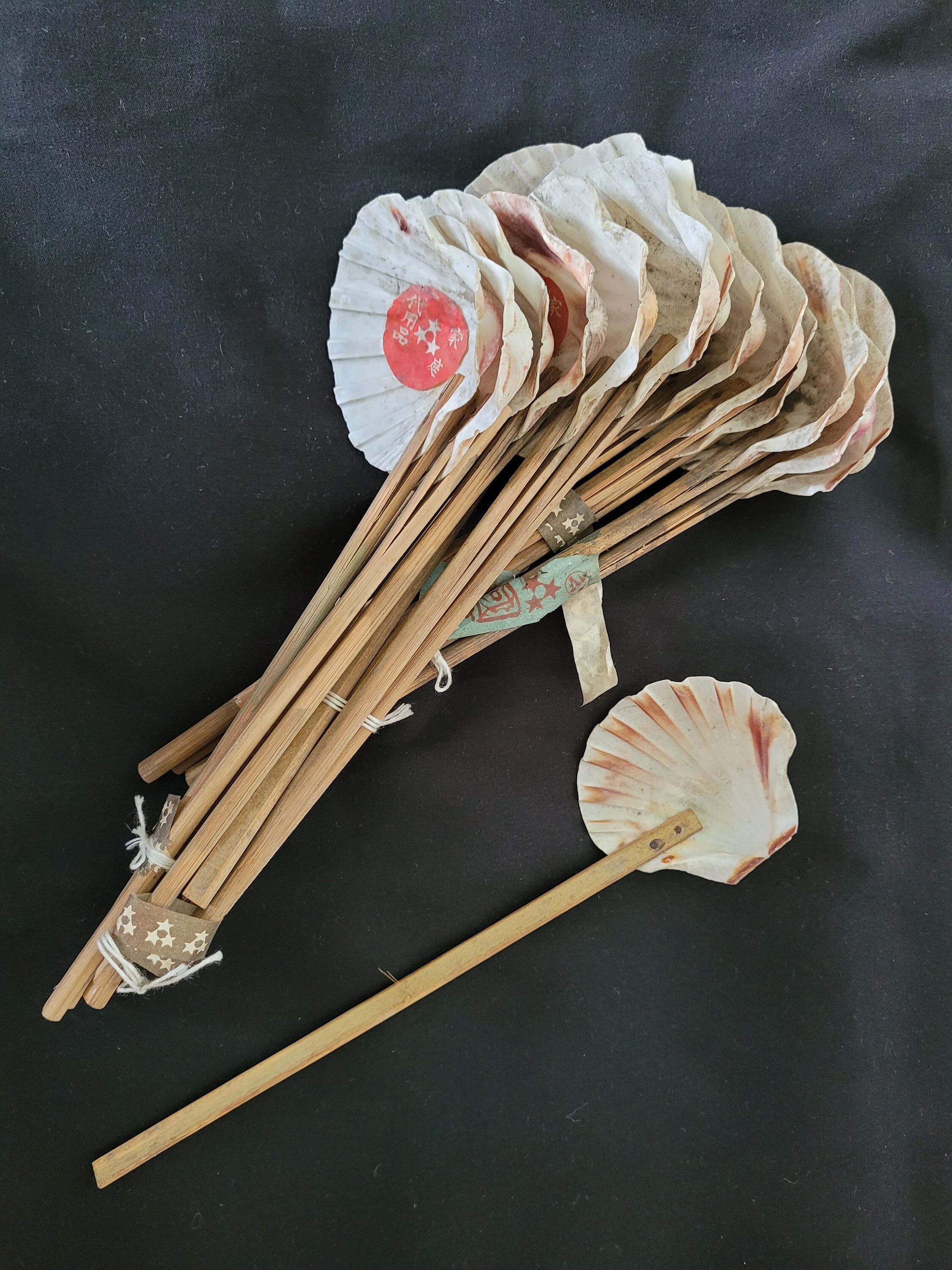 WW2 Era Japanese Shellfish Sea Shell rice scoop