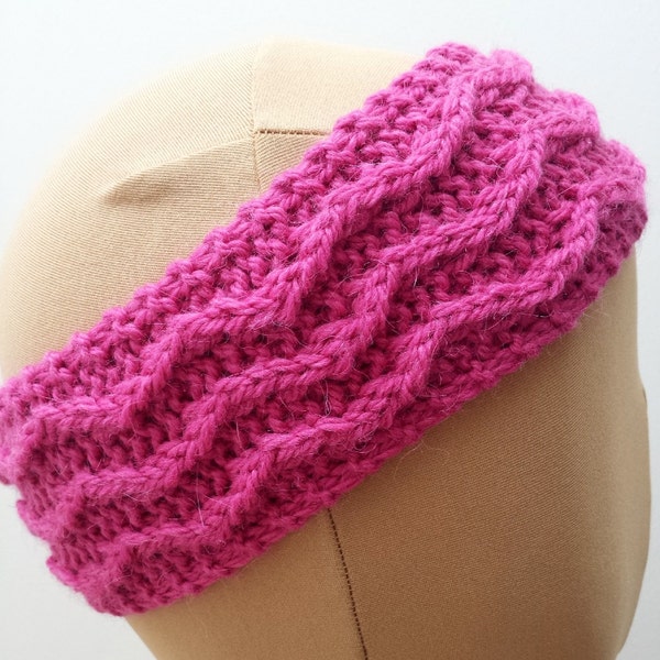 Ear Warmer Headband Knitting Patterns Bundle, 3 Designs Included, Women Or Girls, Easy Instructions English And French.