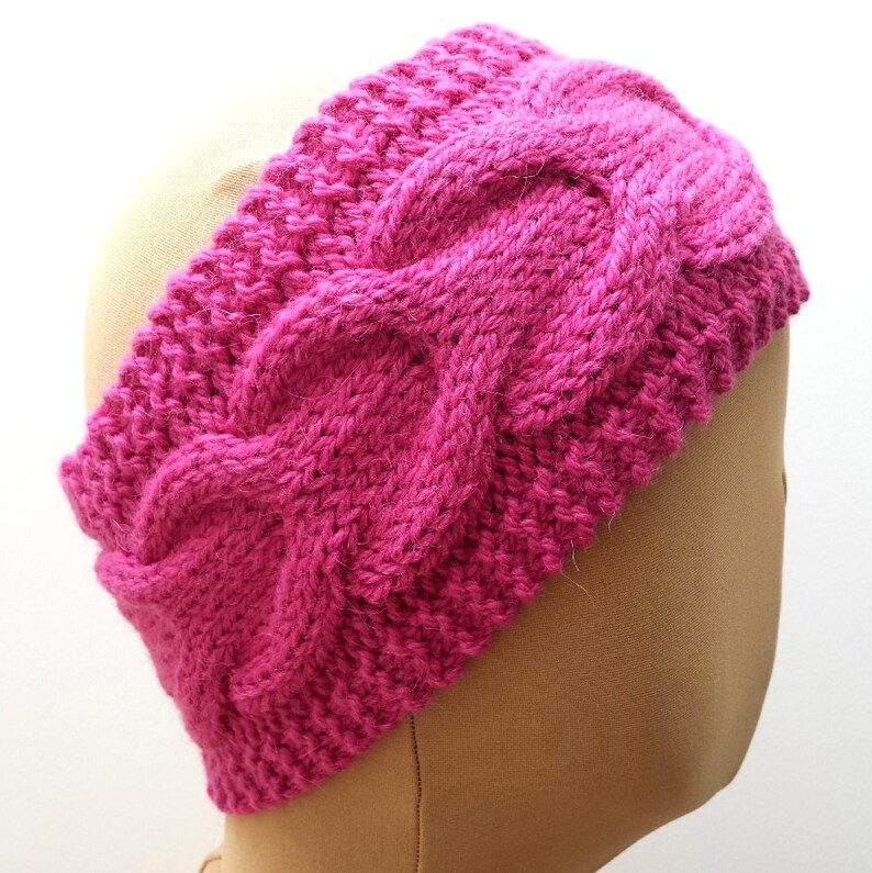 Ruzister Lot De 3 Bandeaux D'hiver En Tricot Pour Femme - Cache-oreilles - Élastiques - Automne Et Hiver - Bandeau Polyvalent Pour Femme - Beige, Gris, Rose